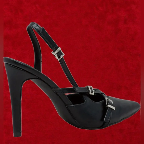 Chase and Chole Buckle Bands Slingback Pump 7.1/2 - Picture 3 of 5